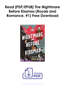 [PDF] Books Free  The Nightmare Before Kissmas (Royals and Romance, #1) by Sara Raasch Full Page