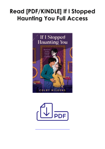 [PDF] Books Get  If I Stopped Haunting You by Colby Wilkens Full Access