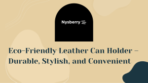 Eco-Friendly Leather Can Holder – Durable, Stylish, and Convenient