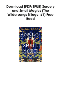 [PDF] Books Read  Sorcery and Small Magics (The Wildersongs Trilogy, #1) by Maiga Doocy Full Page