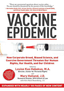 READ Vaccine Epidemic How Corporate Greed Biased Science and Coercive Government 