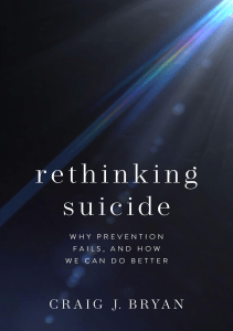 BOOK Rethinking Suicide Why Prevention Fails and How We Can Do Better