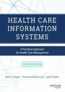 BOOKS Health Care Information Systems A Practical Approach for Health Care Management