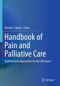 READ Handbook of Pain and Palliative Care Biobehavioral Approaches for the Life Course