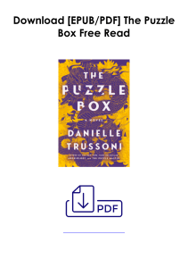 [PDF] Books Download  The Puzzle Box by Danielle Trussoni Full Page