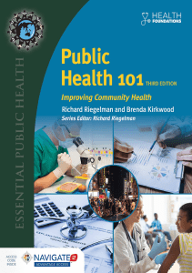 BOOK Public Health 101 Improving Community Health Improving Community Health