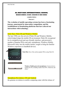 Mobile OS Evolution Project