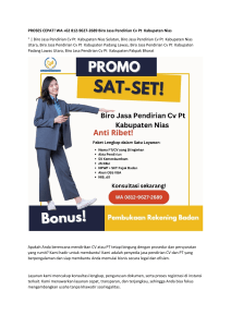 4. PROSES CEPAT! WA +62 812-9627-2689 Biro Jasa Pendirian Cv Pt  Kabupaten Nias