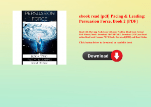 ebook read [pdf] Pacing & Leading Persuasion Force  Book 2 [PDF] 