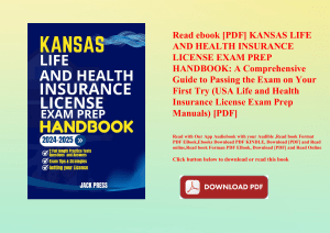 Read ebook [PDF] KANSAS LIFE AND HEALTH INSURANCE LICENSE EXAM PREP HANDBOOK A Comprehensive Guide t