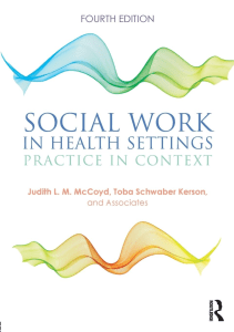 EBOOK Social Work in Health Settings