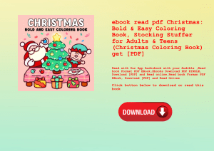 ebook read pdf Christmas Bold & Easy Coloring Book  Stocking Stuffer for Adults & Teens (Christmas C