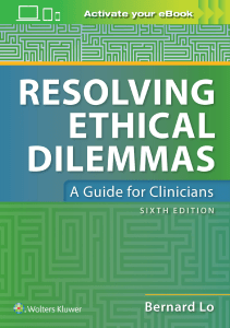 EBOOK Resolving Ethical Dilemmas