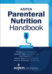 BOOKS ASPEN Parenteral Nutrition Handbook