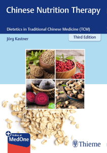 DOWNLOAD Chinese Nutrition Therapy Dietetics in Traditional Chinese Medicine TCM 