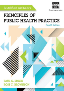 BOOK Scutchfield and Keck s Principles of Public Health Practice