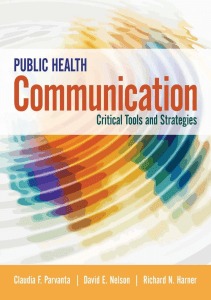 BOOKS Public Health Communication Critical Tools and Strategies