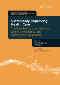 EBOOK Sustainably Improving Health Care Creatively Linking Care Outcomes System 