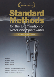 EBOOK Standard Methods for the Examination of Water and Wastewater 23rd Edition