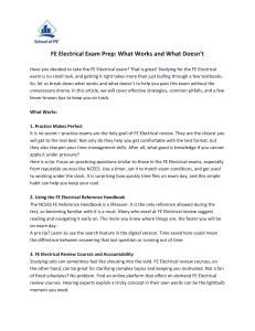 FE Electrical Exam Prep What Works and What Doesn’t