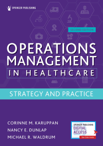 READ Operations Management in Healthcare Second Edition Strategy and Practice