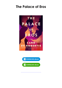 Read (pdf) Book The Palace of Eros By Caro De Robertis