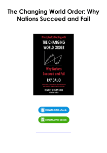 Read (pdf) Book The Changing World Order: Why Nations Succeed and Fail By Ray Dalio