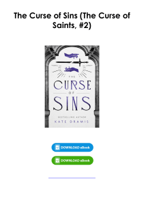 (Read) The Curse of Sins (The Curse of Saints, #2) By Kate Dramis