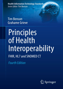 BOOKS Principles of Health Interoperability FHIR HL7 and SNOMED CT Health 