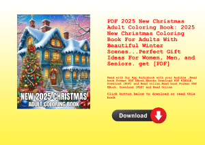 PDF 2025 New Christmas Adult Coloring Book 2025 New Christmas Coloring Book For Adults With Beautifu