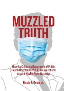 DOWNLOAD Muzzled Truth How The California Dept of Public Health Rejected COVID 19 