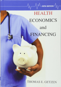 BOOK Health Economics and Financing