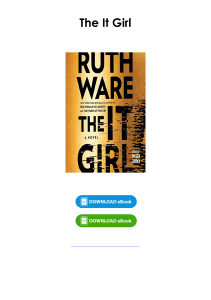 (Read) The It Girl By Ruth Ware