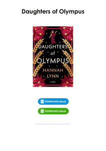 (Download) Daughters of Olympus By Hannah M. Lynn