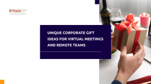 Unique Corporate Gift Ideas for Virtual Meetings and Remote Teams