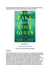 (DOWNLOAD) (PDF) The Lake of Lost Girls By Katherine  Greene