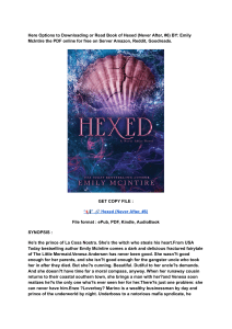 (DOWNLOAD) (PDF) Hexed (Never After, #6) By Emily McIntire