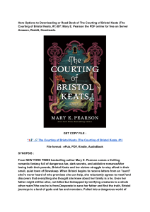 (DOWNLOAD) (PDF) The Courting of Bristol Keats (The Courting of Bristol Keats, 1) By Mary E. Pearson