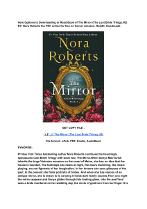 (DOWNLOAD) (PDF) The Mirror (The Lost Bride Trilogy, 2) By Nora Roberts