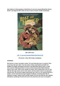 (DOWNLOAD) (PDF) Lost and Lassoed (Rebel Blue Ranch, 3) By Lyla Sage