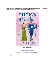 (DOWNLOAD) (PDF) Puck and Prejudice By Lia Riley