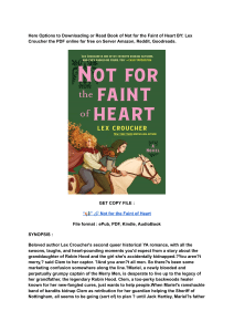 (DOWNLOAD) (PDF) Not for the Faint of Heart By Lex Croucher