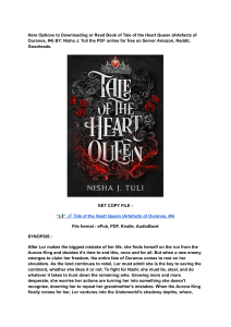 (DOWNLOAD) (PDF) Tale of the Heart Queen (Artefacts of Ouranos, 4) By Nisha J. Tuli