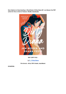 (DOWNLOAD) (PDF) Dirty Diana By Jen Besser