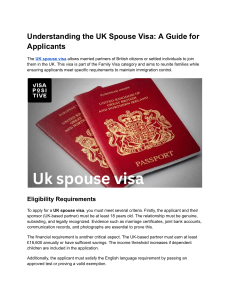 UK Spouse Visa Guide: Requirements & Application