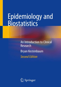 EBOOK Epidemiology and Biostatistics An Introduction to Clinical Research