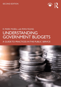 BOOKS Understanding Government Budgets A Guide to Practices in the Public Service