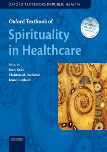 READ Oxford Textbook of Spirituality in Healthcare Oxford Textbooks in Public Health 