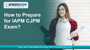 IAPM CJPM Exam Study Guide: Sample Questions & Practice Test