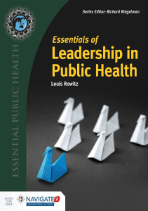 READ Essentials of Leadership in Public Health